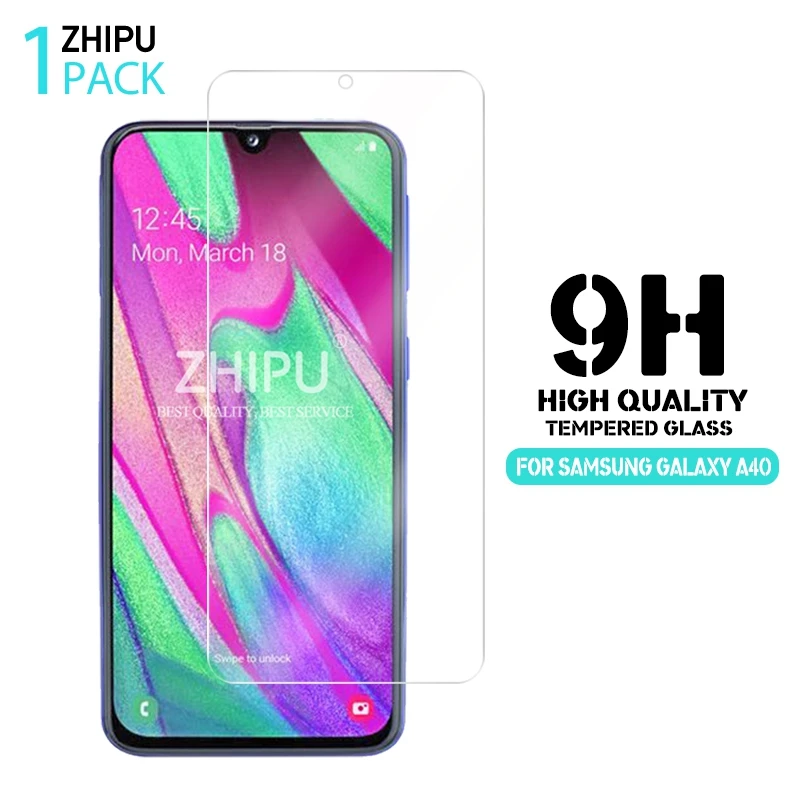 Закаленное стекло для samsung Galaxy A40 защитное 2.5D 9H закаленное SM A405F/DS защитная