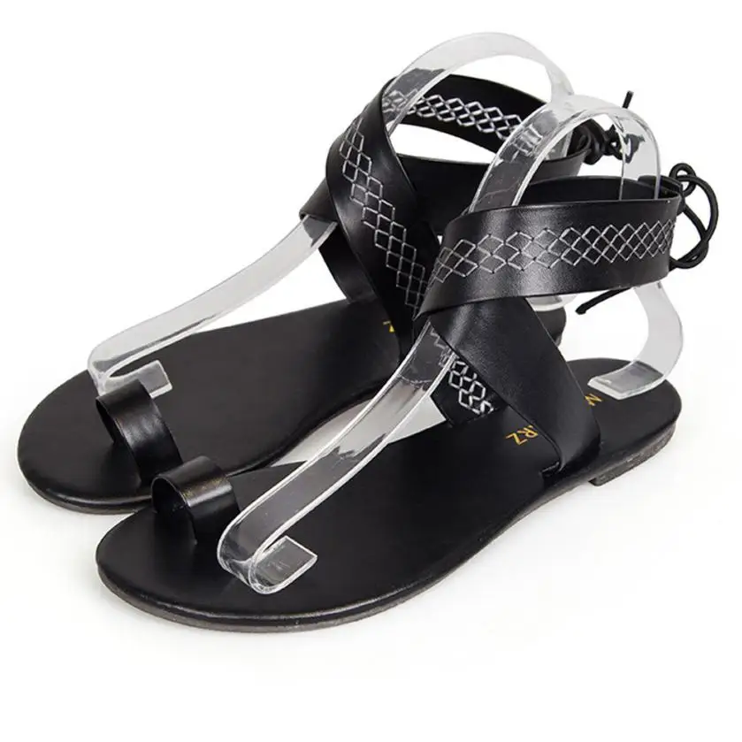 SAGACE/Модная обувь сандалии гладиаторы с перекрестными ремешками в римском стиле