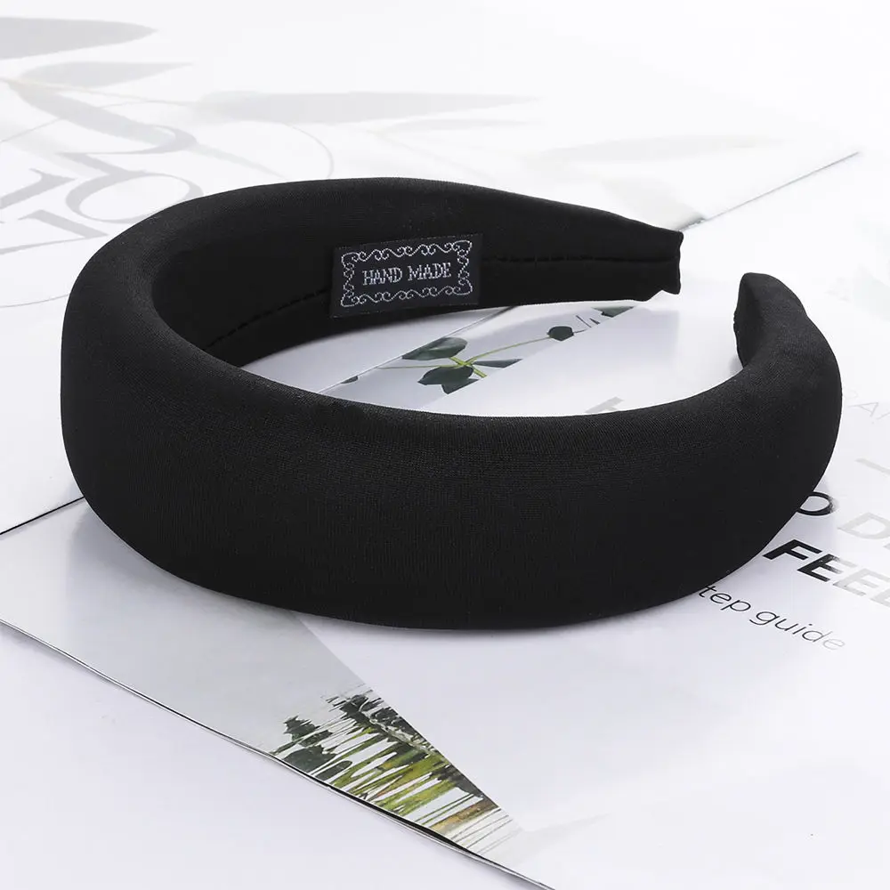 H570 AWAYTR добавлением бархата 4 см мягкая резинка эластичная повязка на голову для девочек широкие Пластик модный головной убор лента для волос обруч Для женщин аксессуары для волос - Цвет: H570