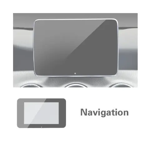 Navigation Аксессуары для салона автомобиля акриловая навигационная Защитная пленка для приборной панели наклейки для Mercedes C-Class- GLC - Название цвета: Navigation