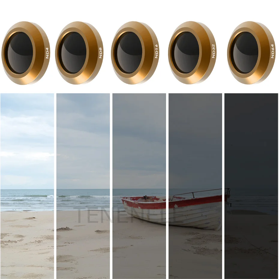 For Mavic2 Zoom Drone Filter Neutral Density Camera Set DJI Mavic 2 ND 4 8 16 32 64/PL Accessories Golden | Электроника