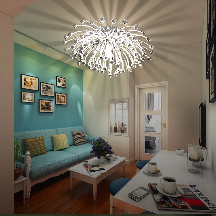 

New Chrysanthemum Simple Creative Ceiling Light LED Bulbs Fashion Artistical Lamp lndoor Living Room Novelty Lighting Acrylic