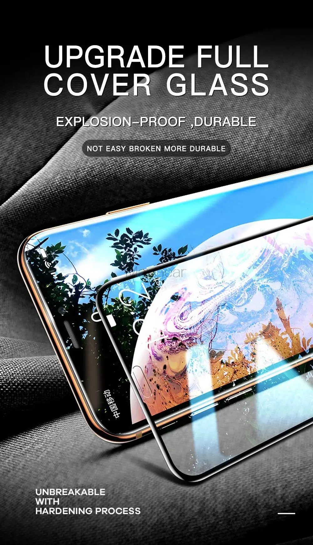 19D защита экрана закаленное стекло для iPhone XR 7 8 6 S 6 S Plus полное покрытие Защитное стекло для iPhone X XS крепление Max Guard пленка