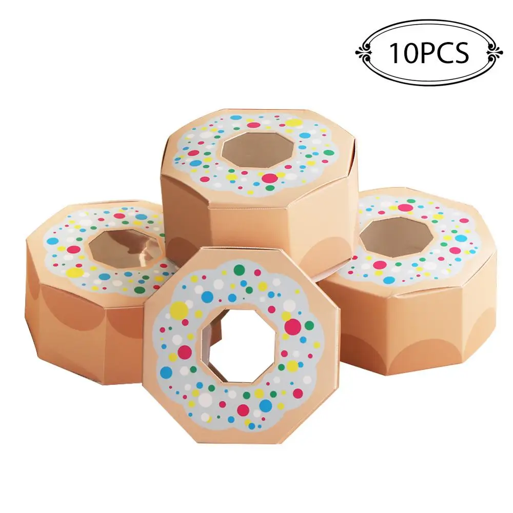 10pcs OurWarm Candy Boxes Craft Paper Birthday Party Favor Kids Gift Boxes Wedding Decorations Baby Shower Supplies - Цвет: 10pcs