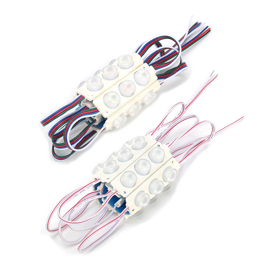 SMD3030 светодиодный модуль RGB свет 3 светодиода/шт. 10 шт./лот и белый для украшения DIY