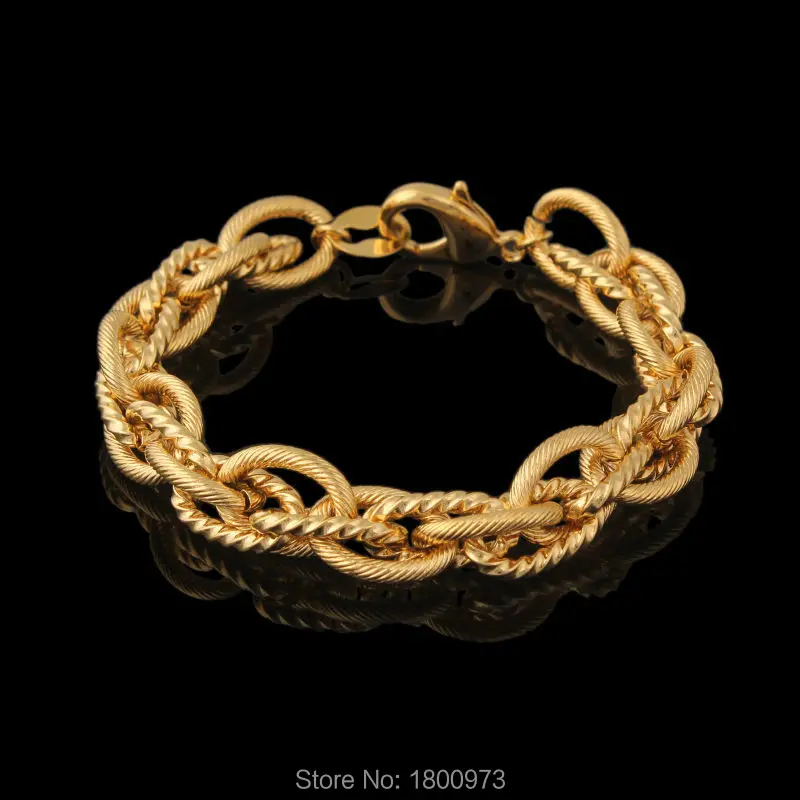 Новые модные украшения. Круглые браслеты золотого цвета с цепочкой и браслет для