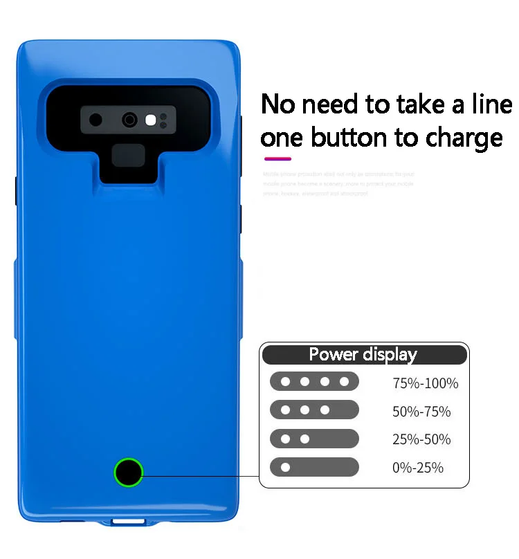 Leioua 7000 мАч чехол для samsung Note 9 зарядное устройство чехол блок питания внешний зарядное устройство чехол Хороший резервный