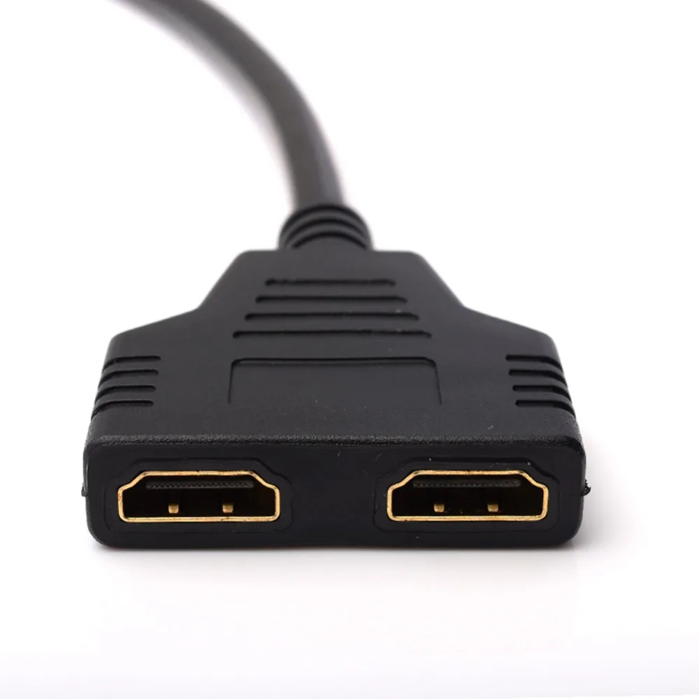 1 шт. совместимому с HDMI 2 Dual Порты и разъёмы Y сплиттер HD 1080P v1.4 мужчина к двойной