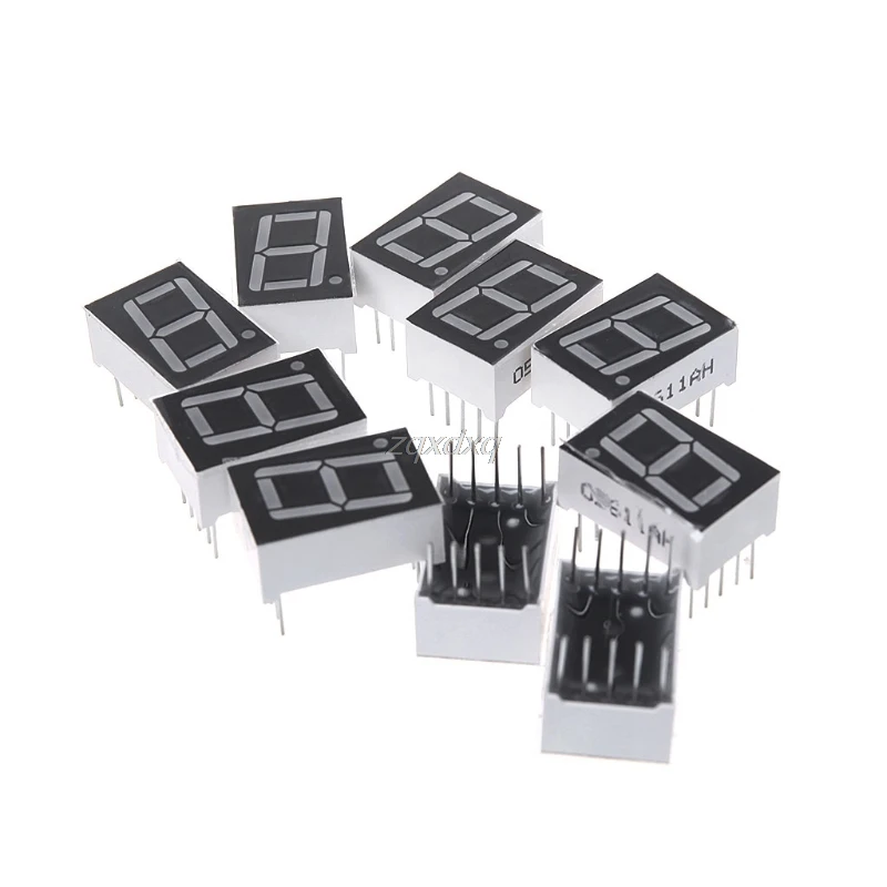 

10PCS 0.56inches 7 Segment 1 Digital LED Display Super Red Common Cathode Whosale&Dropship