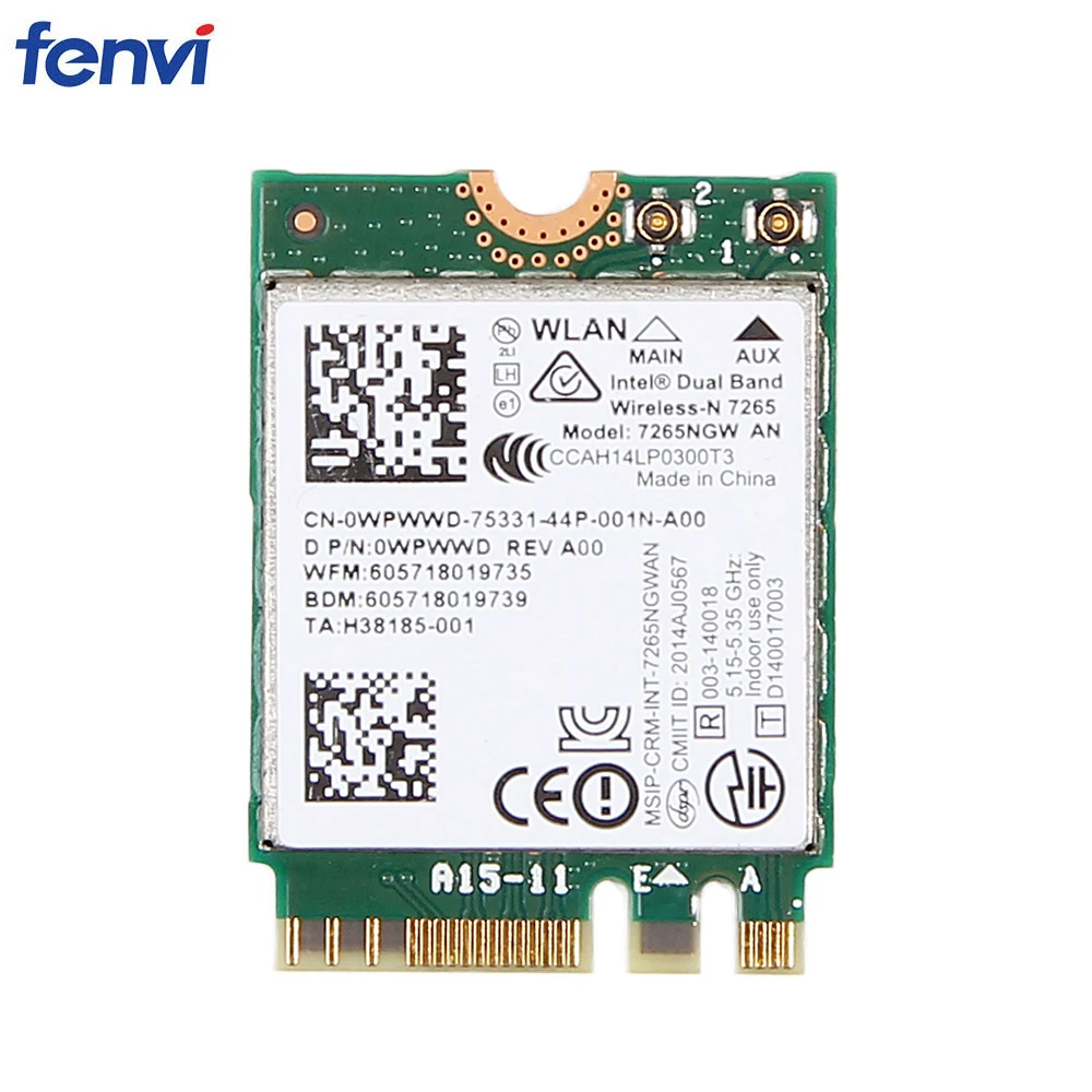 Беспроводная сетевая карта Wi Fi адаптер для Intel 7265NGW AN NGFF 300 Мбит/с Bluetooth 4 0