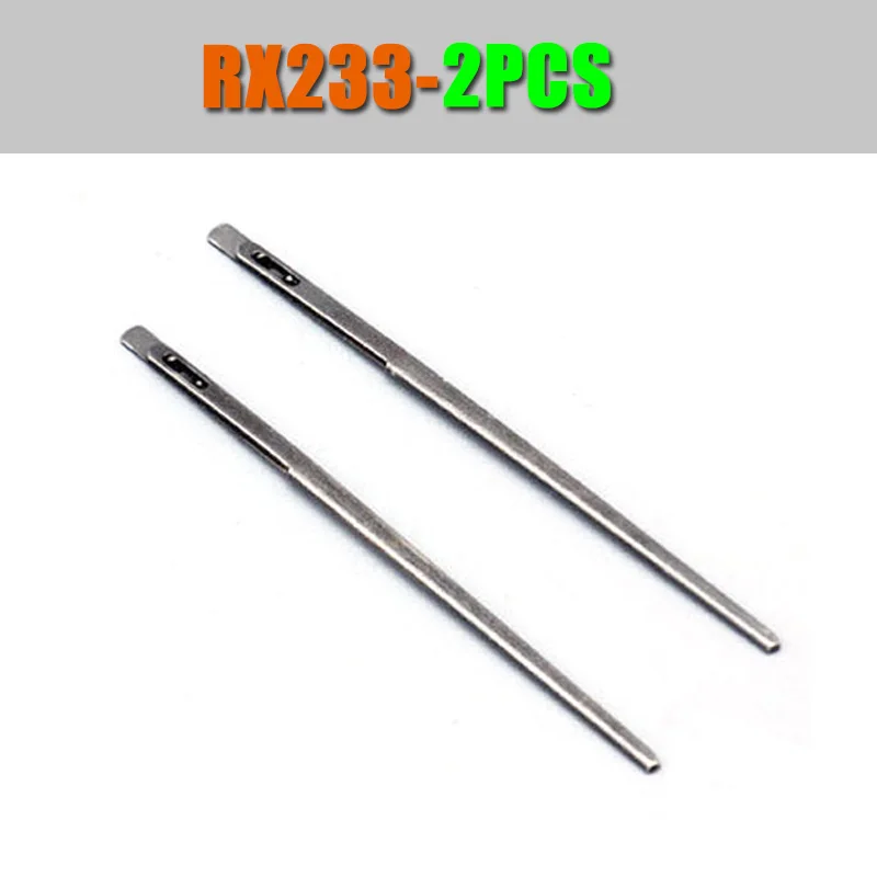 RX233-A-2PCS QJH 2 шт Кожа иголка инструмент для ремесленного пошива кожа вязальная игла двойное отверстие кожаная веревка вязальные крючки DIY швейный набор - Цвет: RX233-A-2PCS