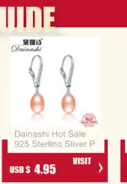 Dainashi new arrival 925 silver freshwater natural real pearls ear rings fine jewelry for women gifts