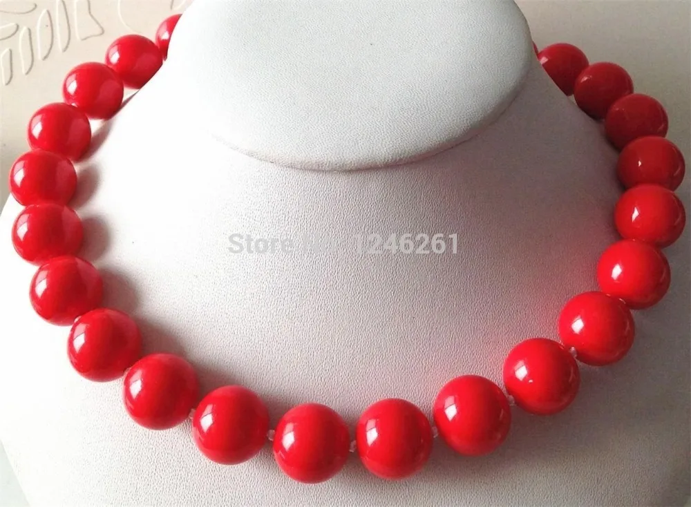 Женское Ожерелье из жемчуга ожерелье натурального камня 14 мм|stone crystal|stone jewelry