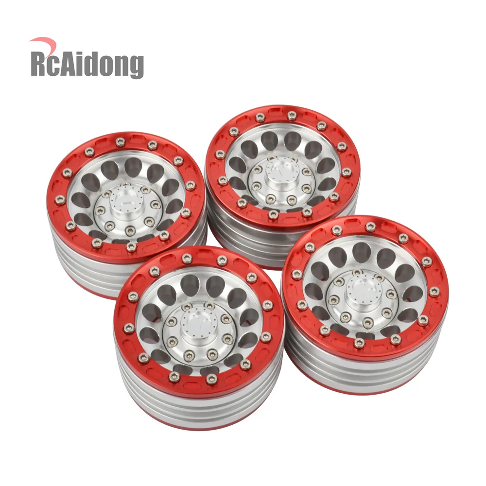 RCAIDONG алюминиевый сплав 1," " Beadlock колеса диски для осевой SCX10 SCX10 II 90046 Traxxas TRX4 D90 1/10 RC Crawle