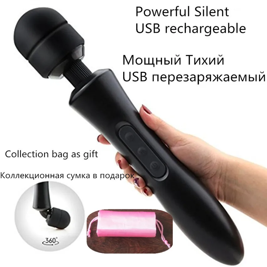USB силиконовый фаллоимитатор массажер для тела супер сильные Вибраторы интимные