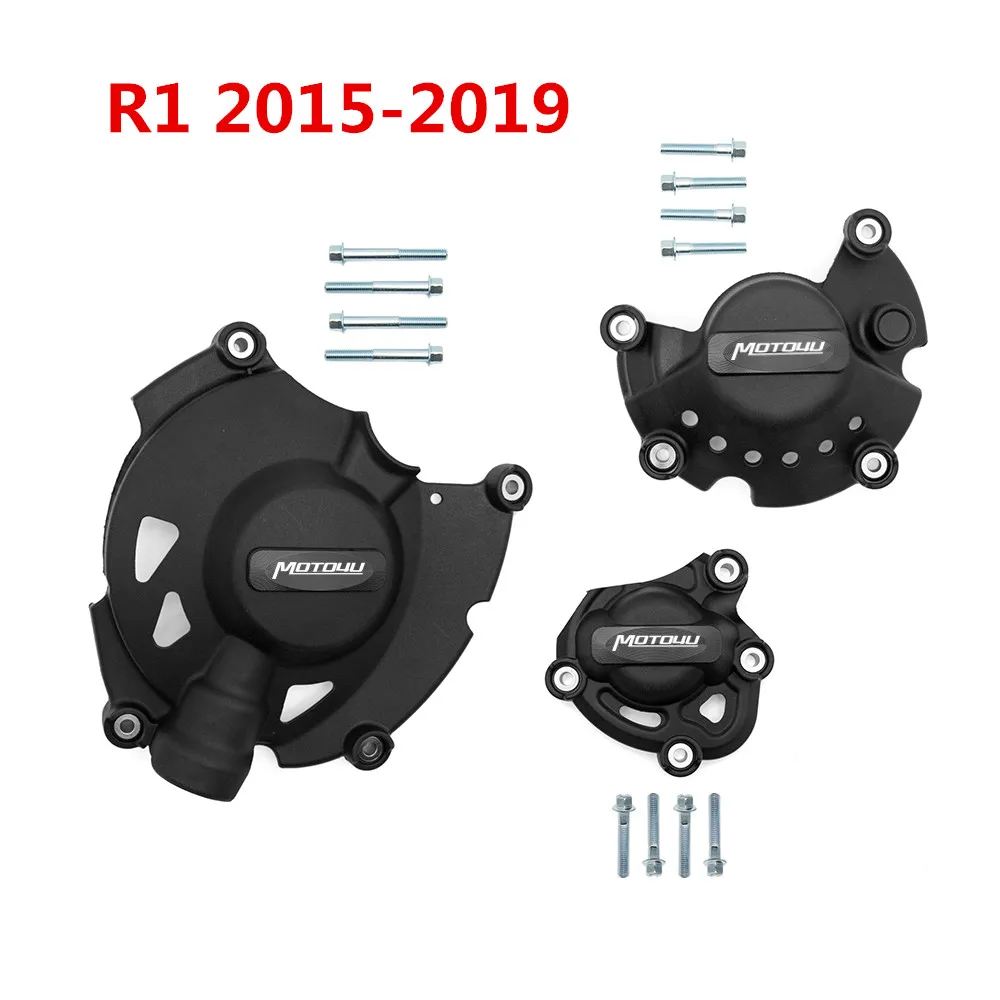 R1 2015-2019 Кожух для двигателя мотоцикла защитный чехол для YAMAHA R1 2009 2010 2011 2012 2013 - Цвет: R1 2015-2019