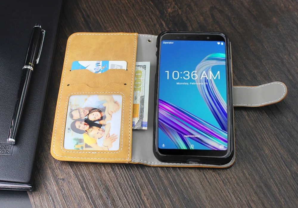 Роскошный винтажный Чехол для ASUS Zenfone Max Pro M1 ZB602KL, кожаный бумажник, откидная крышка для Zenfone Max Pro M1 ZB601KL, силиконовый чехол