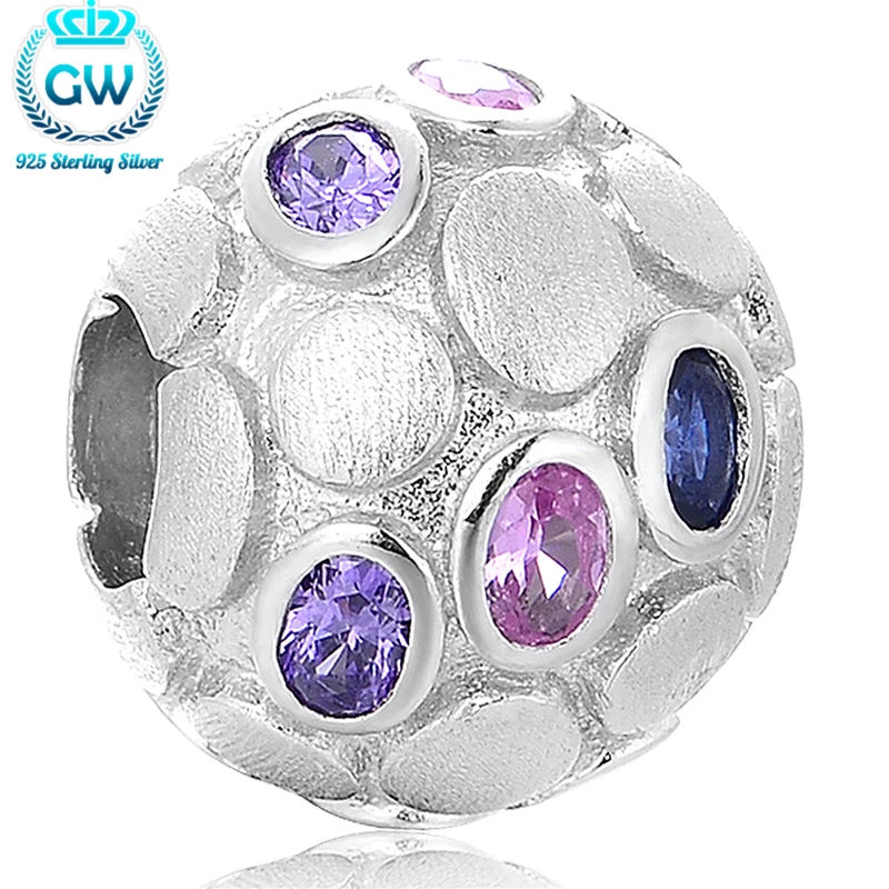 Ювелирные изделия из стерлингового серебра GW 2016 новый глянцевый матовый Шарм