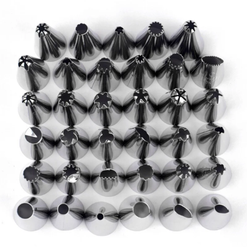 35 шт./компл. Набор насадок для украшения тортов из нержавеющей стали | Дом и сад
