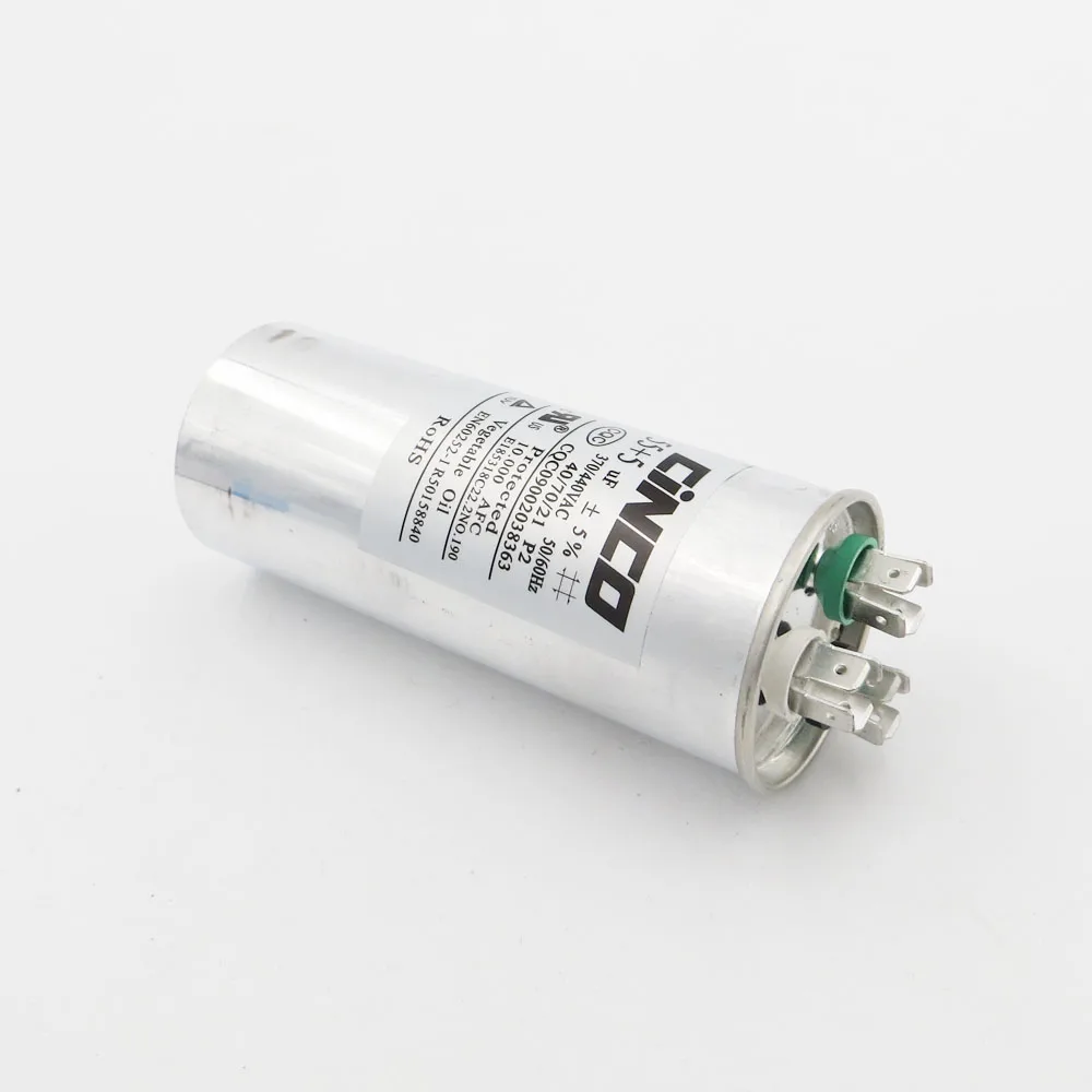 Двигатель переменного тока конденсатор кондиционера 55 + 5 мкФ 370/440VAC компрессор