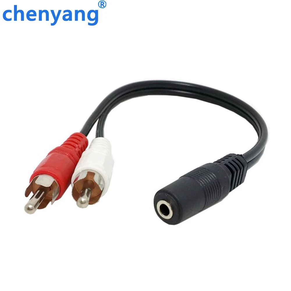 3 5 мм 1/8 стерео гнездо мини джек к 2 штекер RCA разъем адаптер аудио Y кабель |