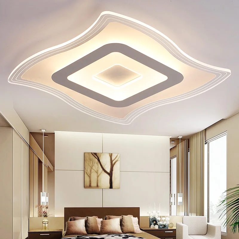 Светильник светодиодный потолочный для спальни простой современный теплый