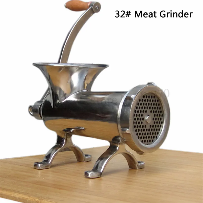 Big Stainless Steel Meat Grinder Mincer & Sausage Maker Meat Processing Machine By Hand Heavy Duty Vegetables Pelletizer