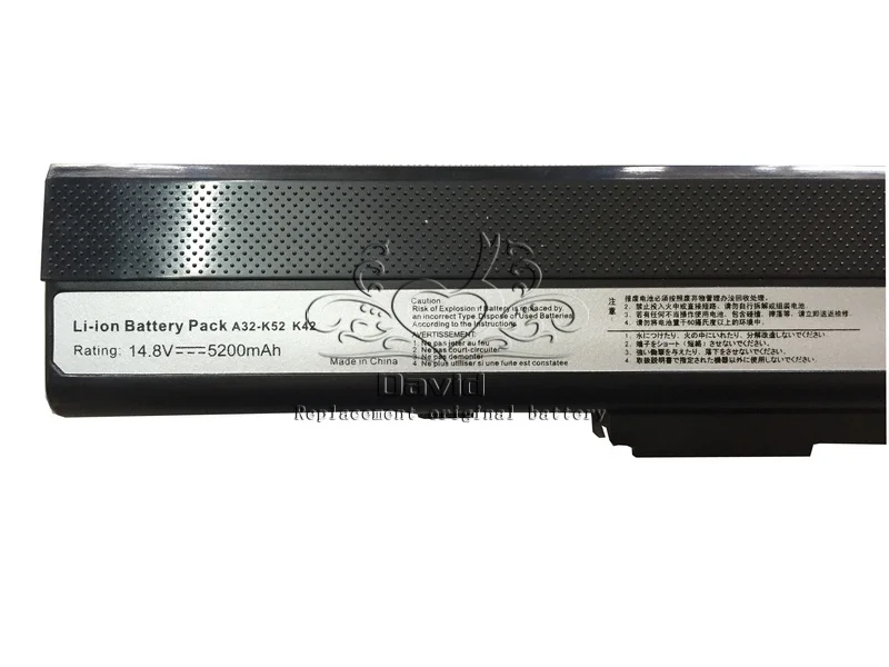 JIGU Аккумулятор для ноутбука ASUS K52N N82E N82J N82JQ N82JV P42F P52F P52JC X42DE X42DQ X42DR X42DY X42E33Jb SL|laptop