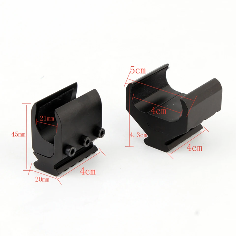 Рельсовый Адаптер Пикатинни с двойной/одной трубкой 20 мм для рельсового