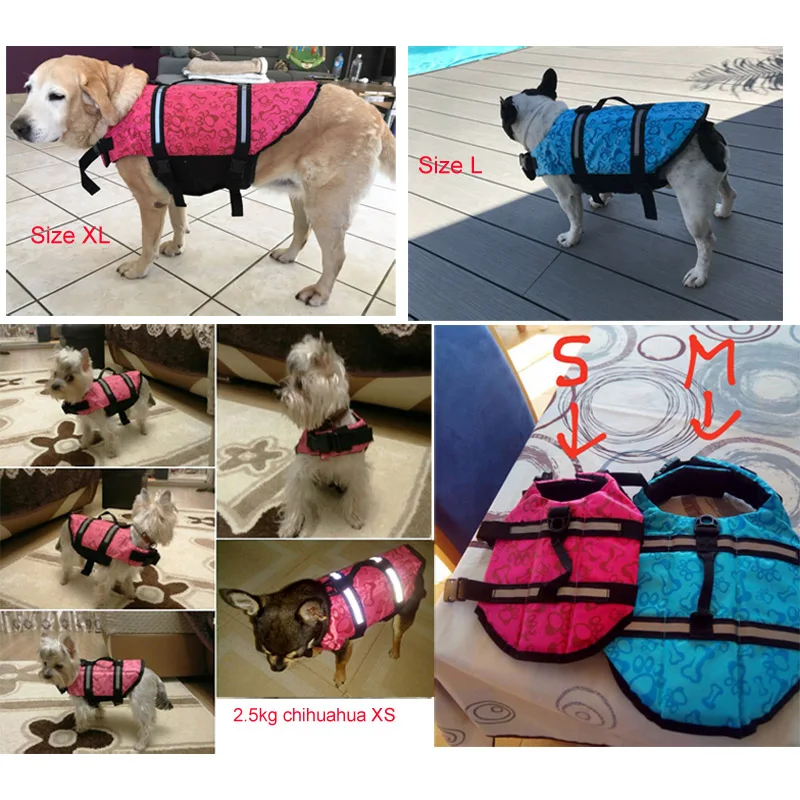 Pawstrip 10 видов цветов Pet собака Спасательная куртка летняя одежда для собак