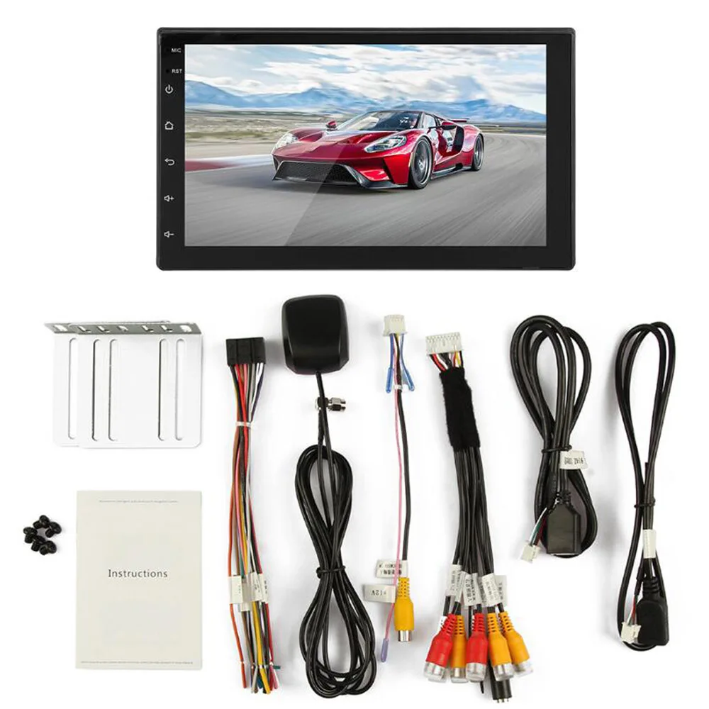 Автомагнитола 2DIN с сенсорным экраном 9218 аудиоплеером Bluetooth MP5 радио Android стерео