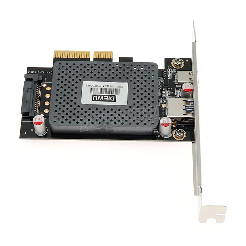 USB 3 1 Type A + C PCe карта с 15 Pin SATA Power 10 Гбит/с конвертер pci-E ASM1142 чип pcie pci express usb сетевая |