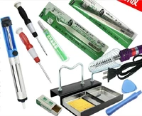 free shipping 40 watts electric soldering iron solder tool kits 12 parts package physics tools