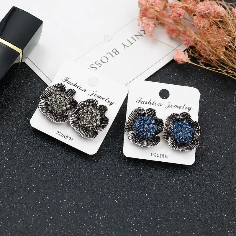 JZTOP New Cute Flower Earrings Vintage Daisies Big Stud For Woman Fashion Oorbellen Jewelry Gift | Украшения и аксессуары