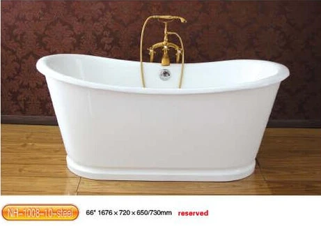 Автономная Роскошная комнатная Ванна из чугуна 66 дюймов сертификация CUPC