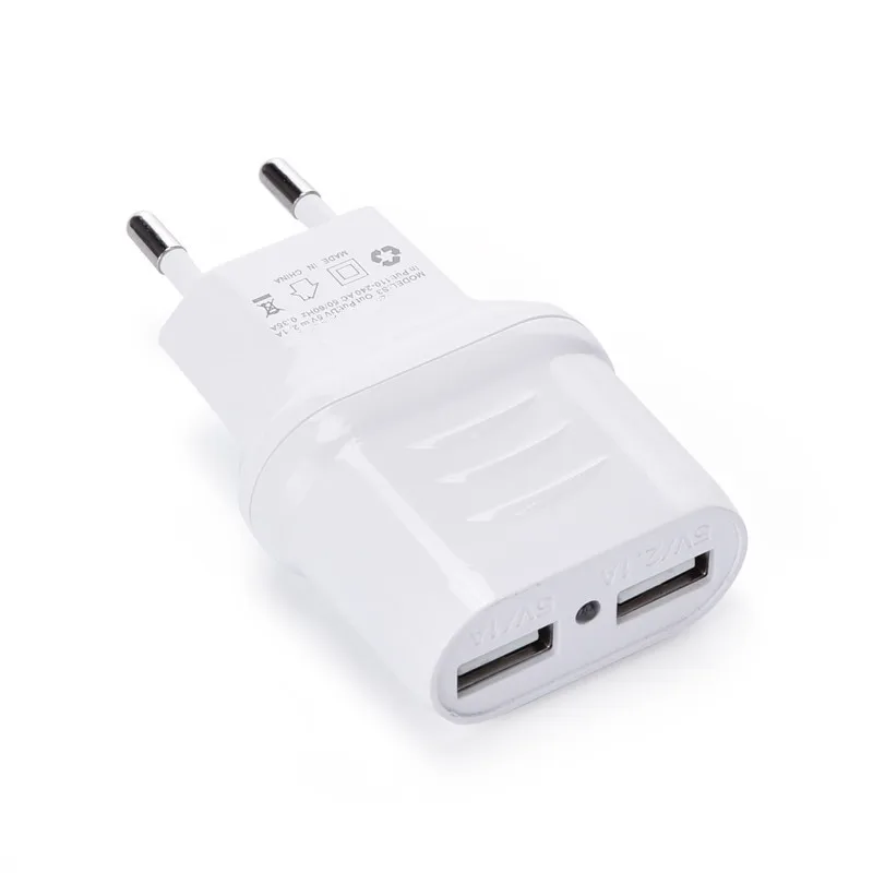 2 порта USB зарядное устройство 5В 2.1A адаптер micro для Xiaomi Redmi Note 3 4X5 pro huawei P6 P7 P8 P9 Lite