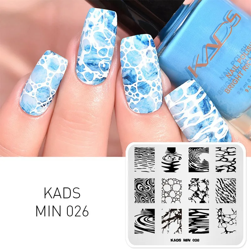 Шаблоны дизайна KADS для маникюра 10 вариантов 1 шт.|manicure plate|designer platesplate design |