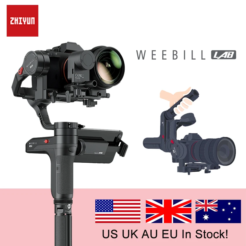 ZHIYUN weebill лаборатории 3 осевой ручной шарнирный стабилизатор для камеры GoPro