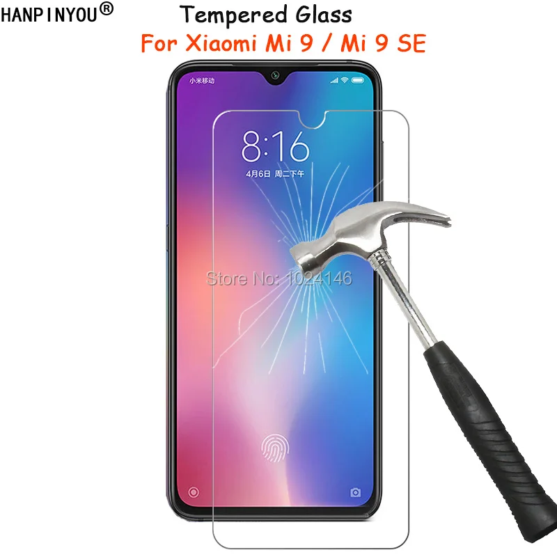 For Xiaomi Mi 9 / Mi9 SE Clear Hard Tough Tempered Glass Screen Protector Ultra Thin Explosion-proof Protective Film + Clean Kit