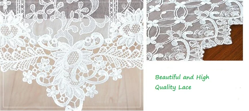 Европейский стиль белая модная кружевная скатерть роскошная высококлассная