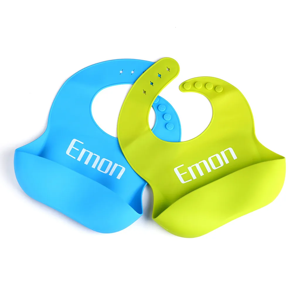 Детские силиконовые нагрудники водонепроницаемые пластиковые Регулируемые