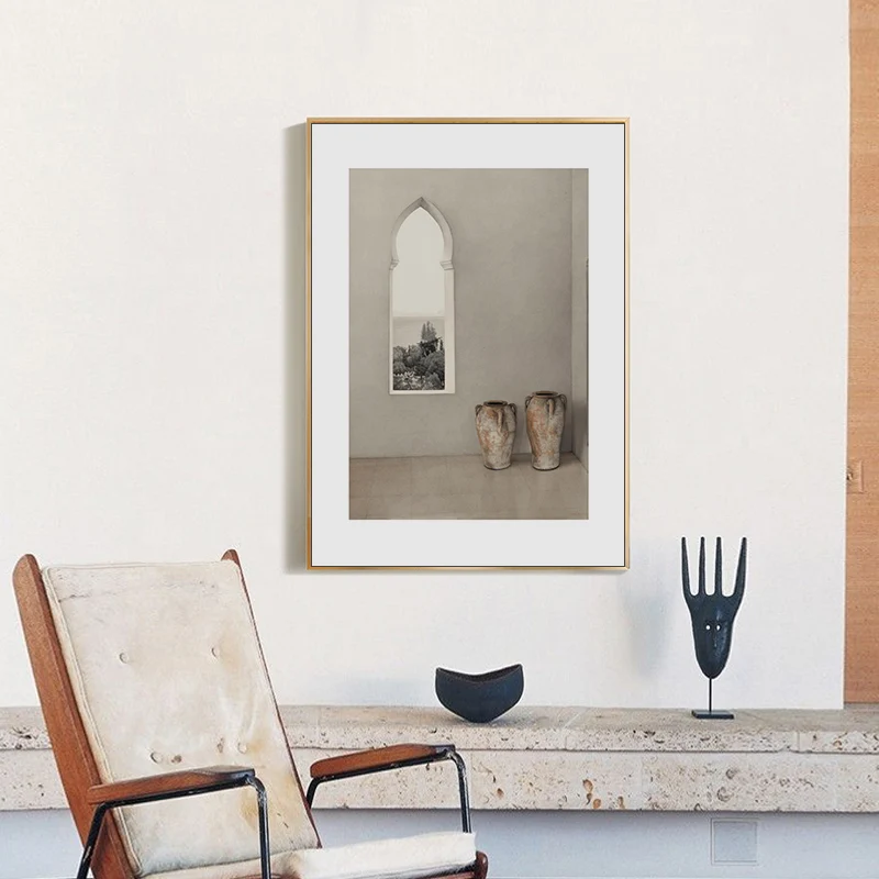 Настенная картина на холсте керамическая ваза собака украшение для дома