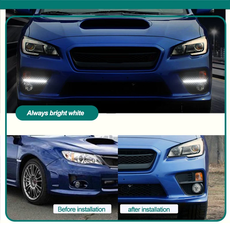 ROADOT автомобиля Стайлинг drl Комплект для Subaru WRX 2015 2016 дневного света указатель