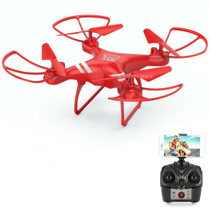 Red no camera KY101S Радиоуправляемый Дрон wifi FPV с широкоугольной HD камерой, удерживающий высоту Безголовый Радиоуправляемый квадрокоптер Дрон с большим временем полета VS JJRC H37 - Цвет: Red no camera