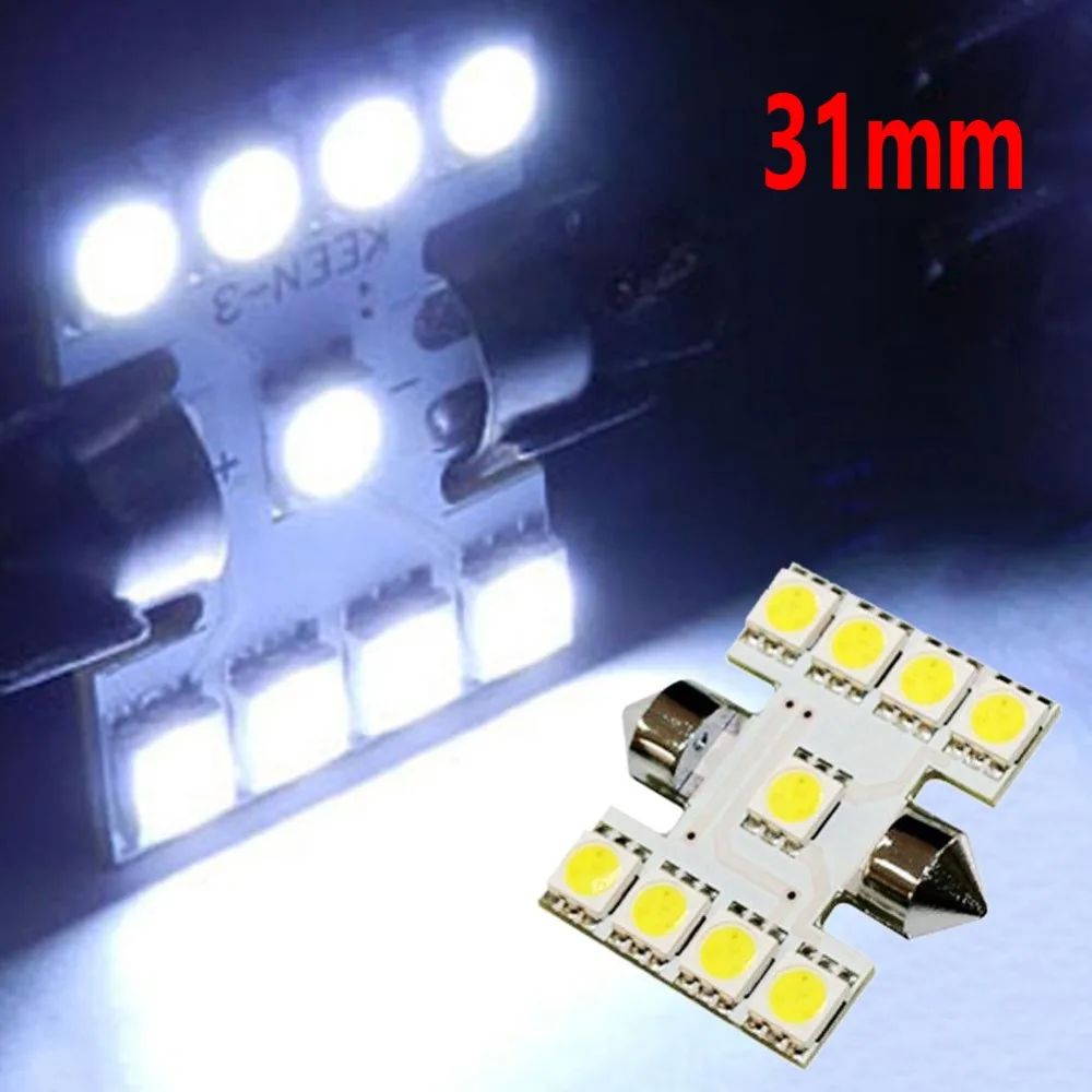 31 мм 5050SMD 9LED Автомобильная фотография двойная для 12 В постоянного тока белая
