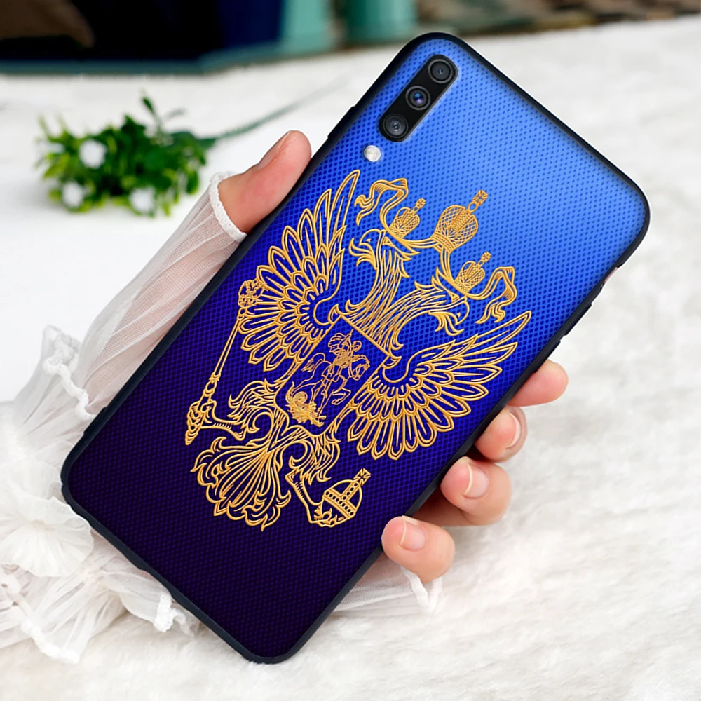 5 Герб России флаг Мягкий чехол для samsung Galaxy A5 A6 A7 A8 A9 плюс A10 A20 A30 A40 A50 A60 A70 M40 крышка - Цвет: 5
