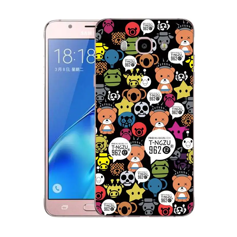 QMSWEI Soft Tpu Clear Phone Case For Samsung Galaxy A3 A5 2017 2016 prime J1 J2 J5 J3 J7 Watermelon Bear Fish Silicone |