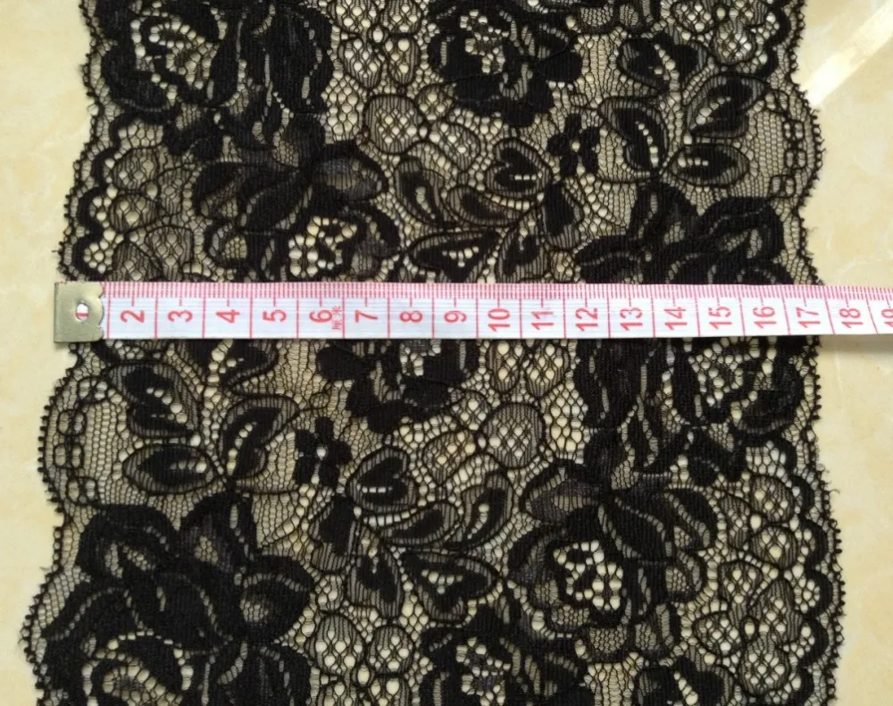 

17cm luxurious and exquisite elastic jacquard lace, soft and elegant lace trimming,XERY14300D