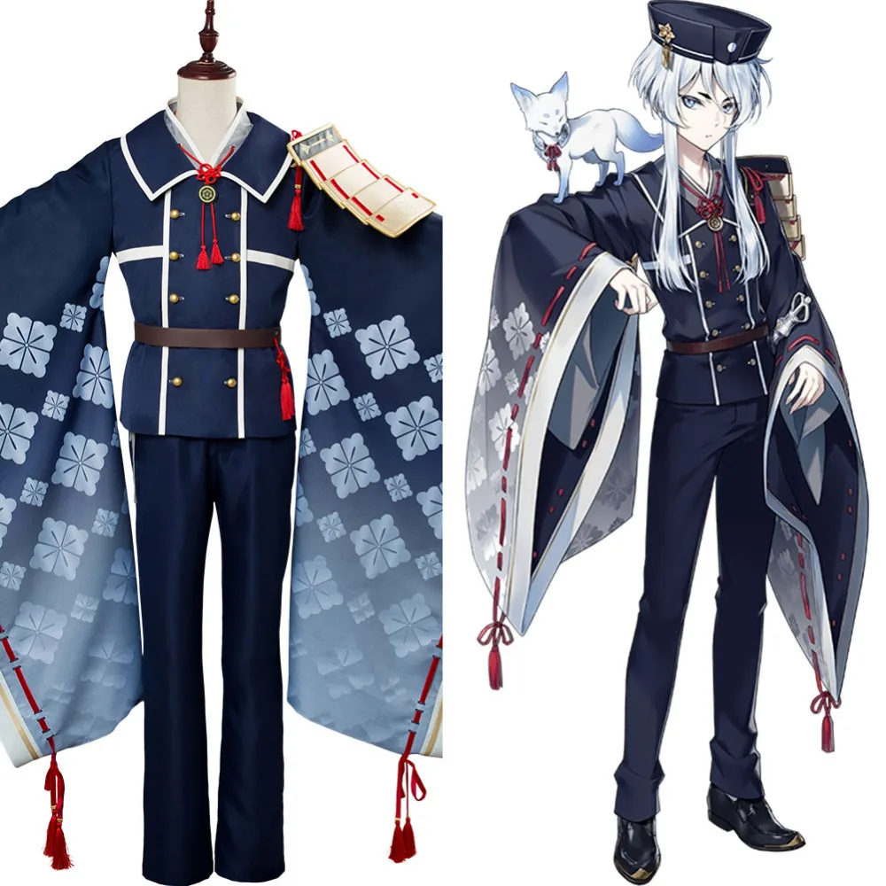 Костюм для косплея Touken Ranbu Hakusan Yoshimitsu костюм с париком полный комплект парик