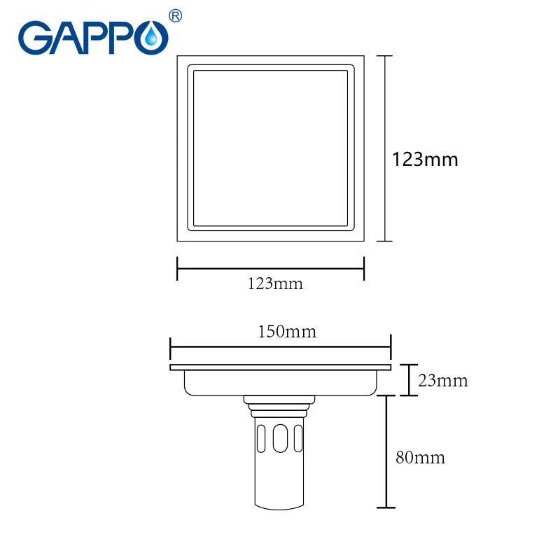 GAPPO сливы для ванной комнаты душа душевой сток в полу анти запахи сливная